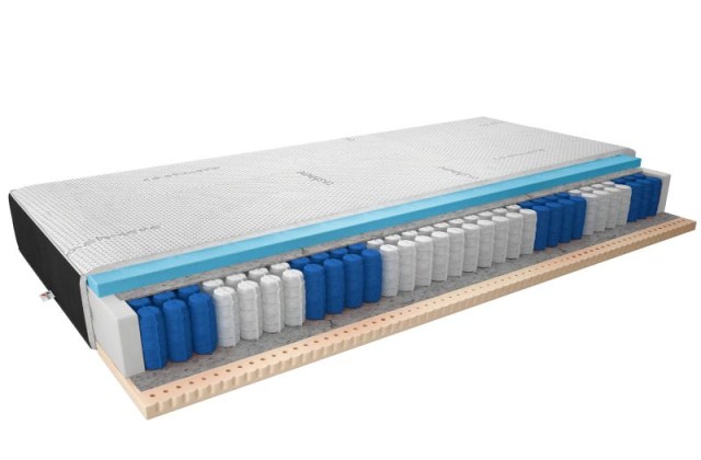 Materac Kieszeniowy Palmo 120x200 Cashmere + Velvet czarny Matracok-ágybetét