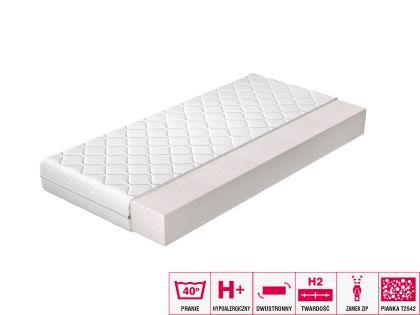 Materac Piankowy Lino 180x200 Hipoalergiczny pokrowiec Matracok-ágybetét