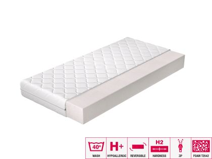 Materac Piankowy Lino 180x200 Hipoalergiczny pokrowiec Matracok-ágybetét