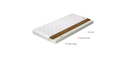 Materac Piankowy Luna 140x200 Hipoalergiczny pokrowiec Matracok-ágybetét