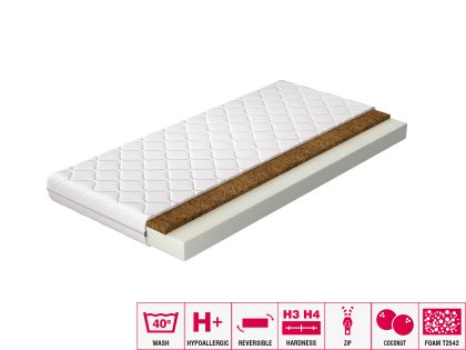 Materac Piankowy Luna 140x200 Hipoalergiczny pokrowiec Matracok-ágybetét