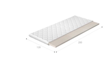 Topper Latex 120x200 Hipoalergiczny pokrowiec Matracok-ágybetét